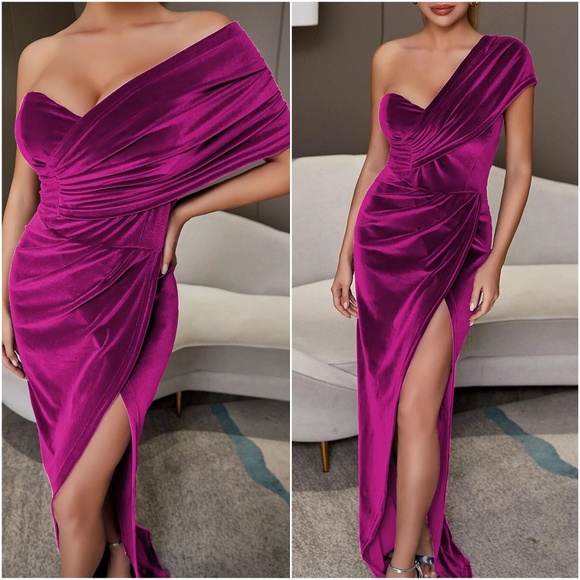 Evening Dresses One Shoulder Sexy Formal Party Gowns main image 1